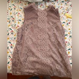 cable & gauge tank top blouse